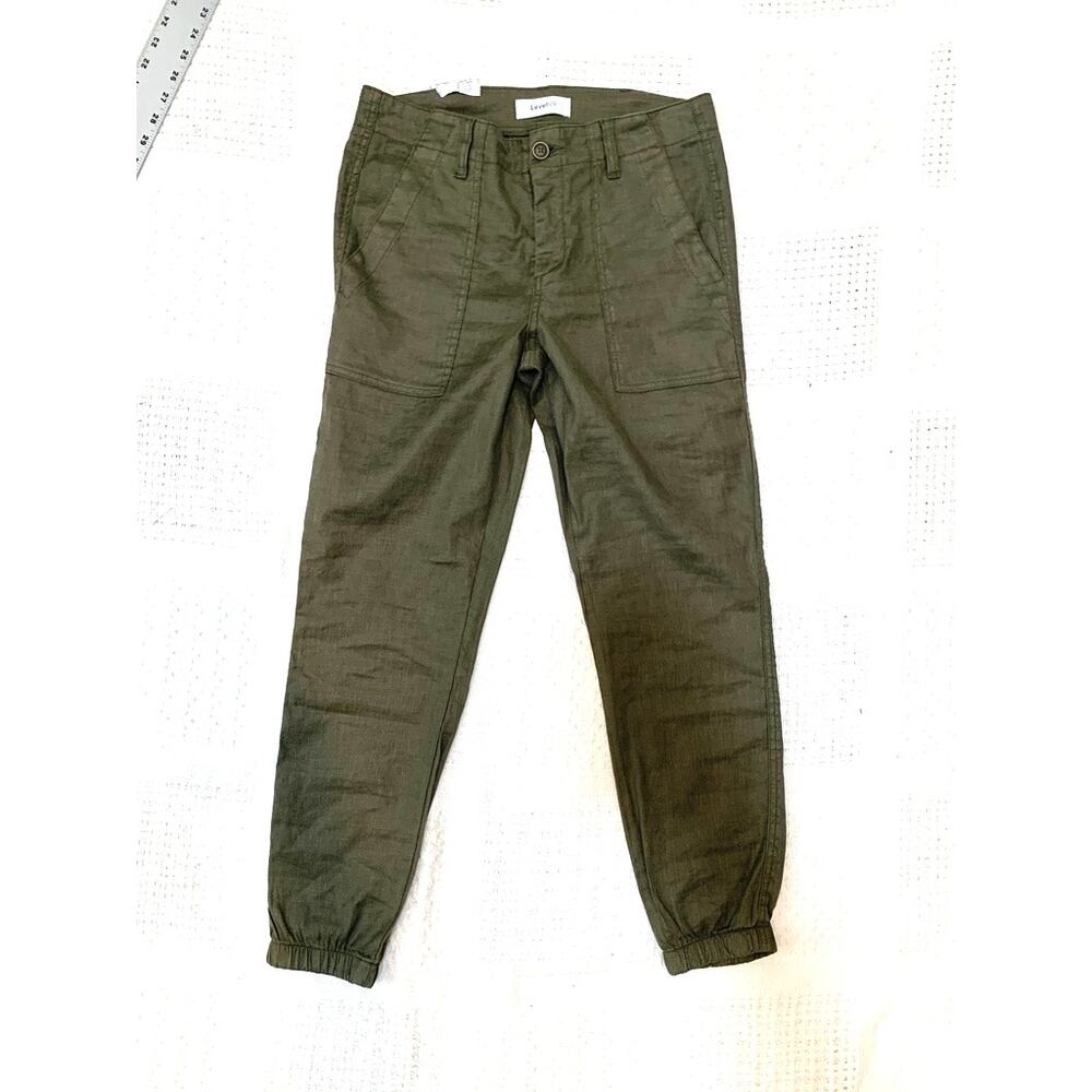 new Level 99 27 linen Izzy patch pocket mid rise jogger pants P 3483 - Picture 8 of 12